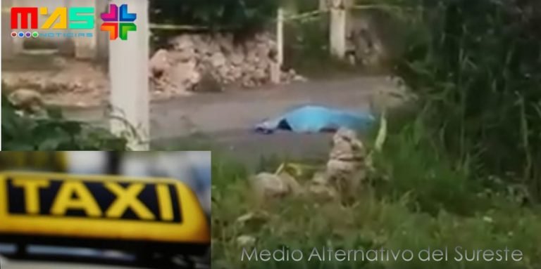 OTRA DE TAXISTAS,  Tira el cuerpo sin vida de pasajero Caucel