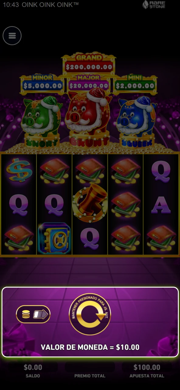 Gira los carretes y gestiona tus ganancias usando Autoplay si es conveniente en Codere Casino.