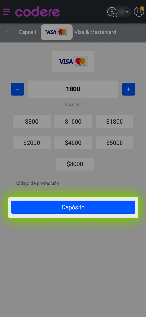 Descubre cómo agregar saldo y empezar a jugar en Codere.