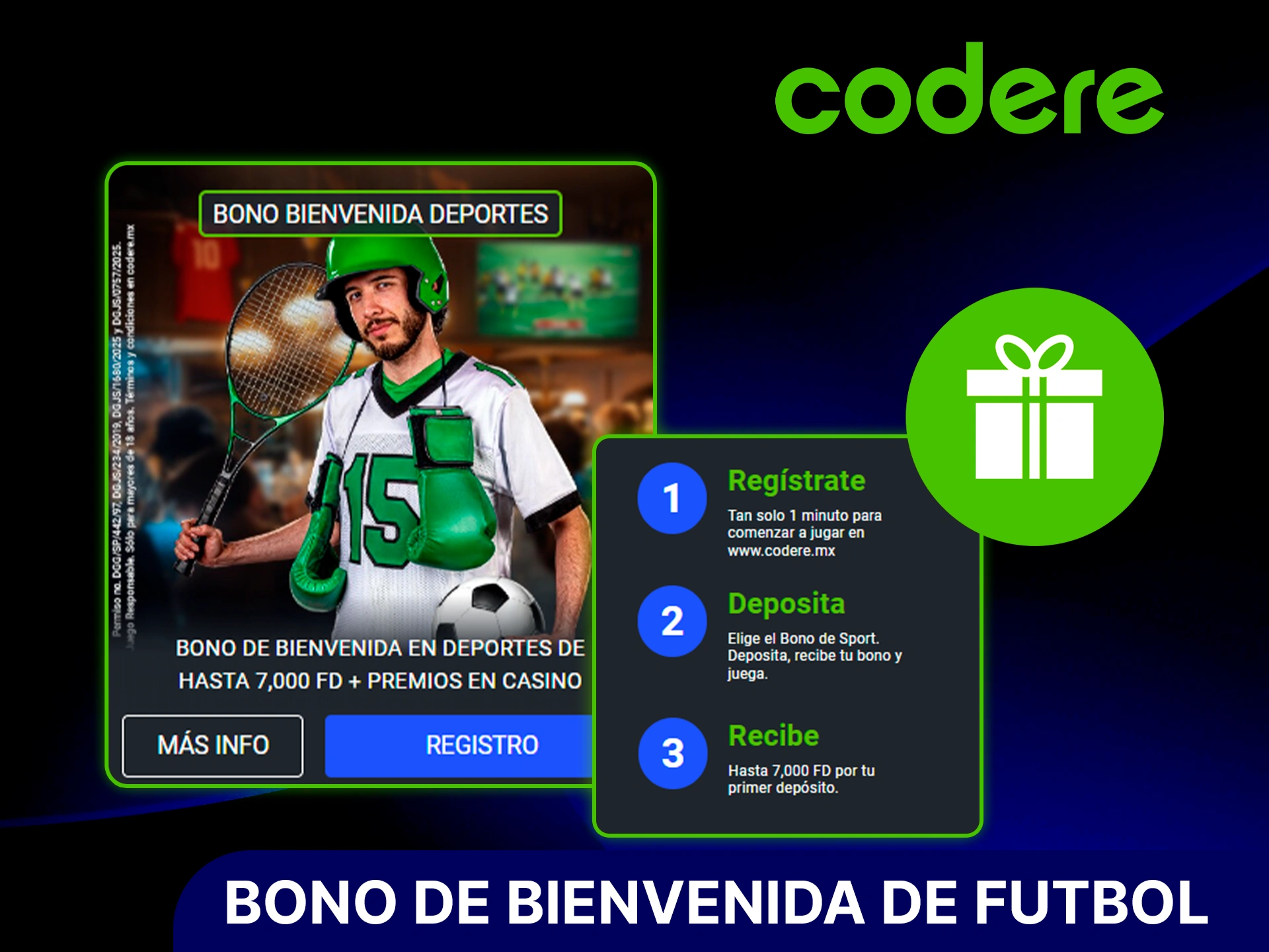 Gana a lo grande apostando en fútbol con un bono de bienvenida de Codere.