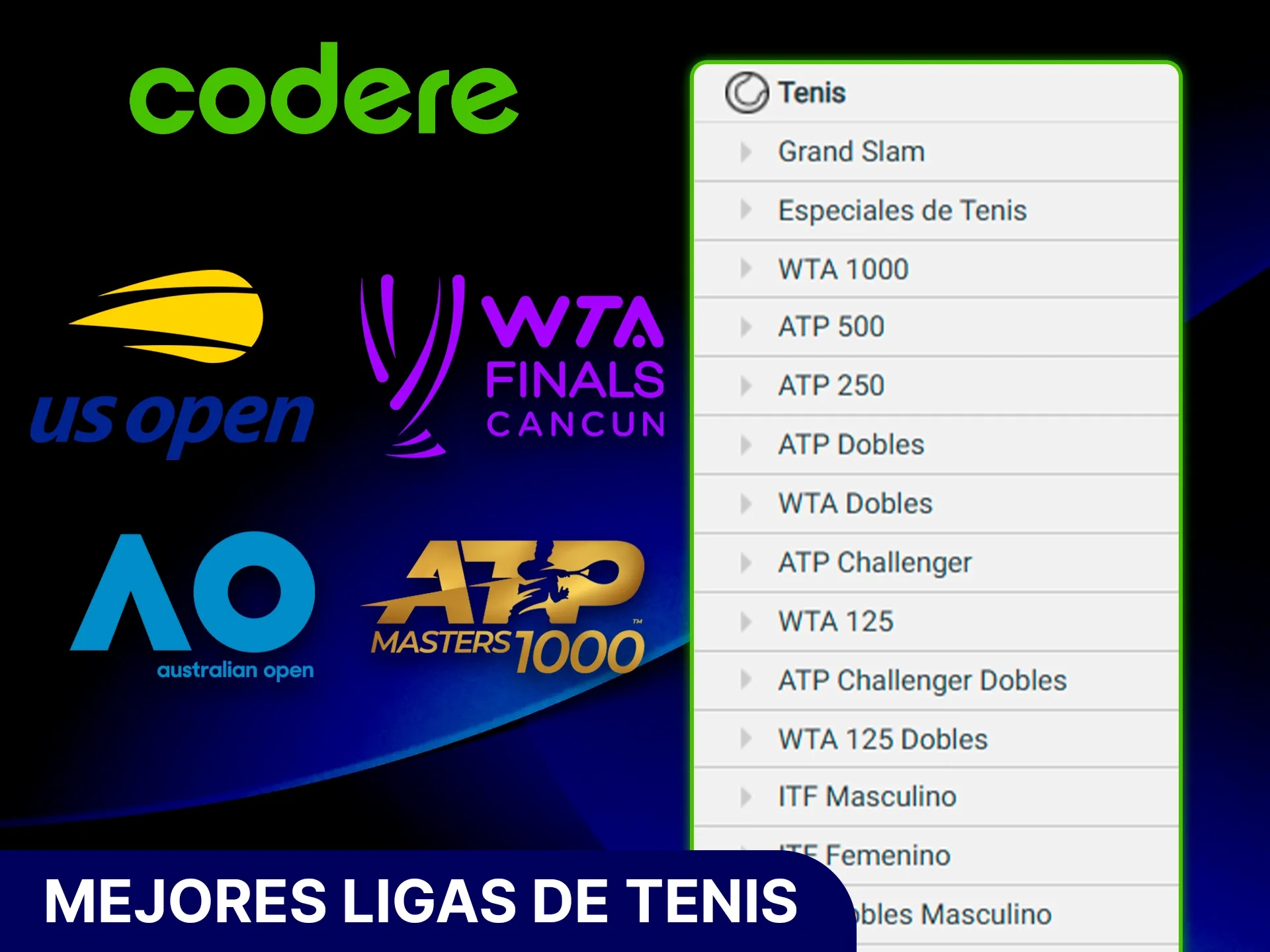 Tenis en directo y apuestas deportivas en Codere Casino.